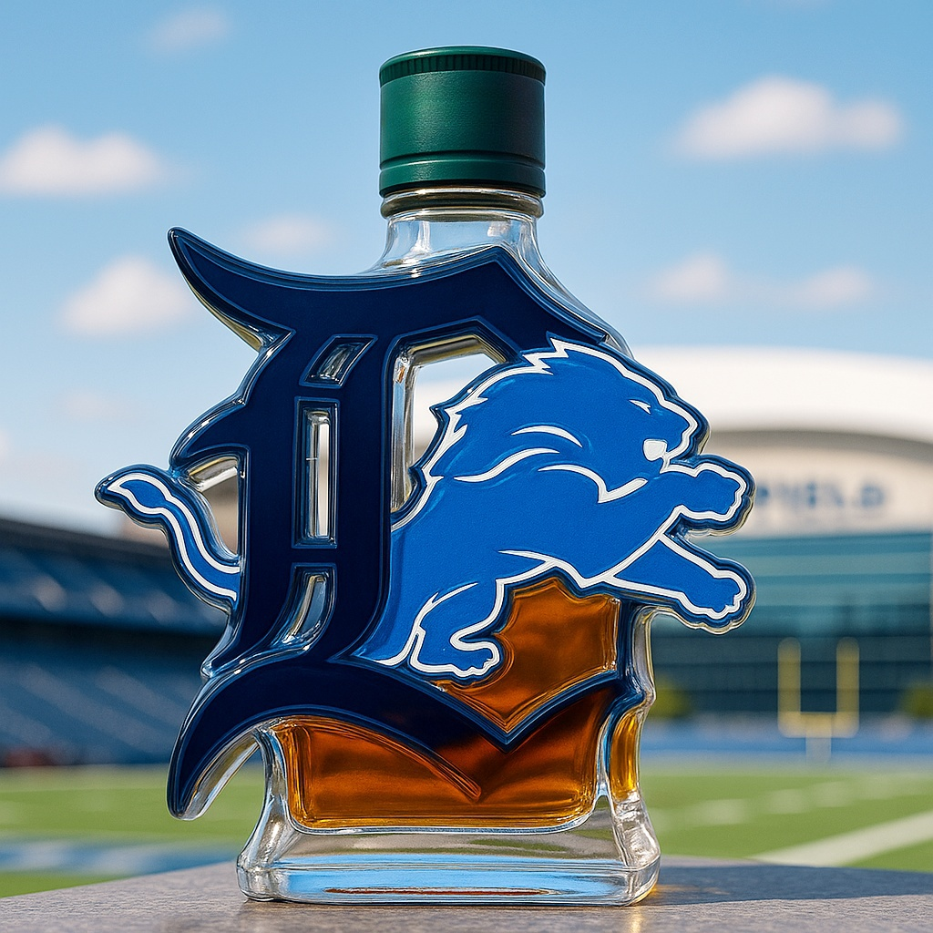 Detroit Proud Legacy Whiskey Bottle