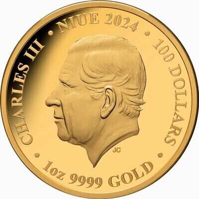 Niue 100$ 2024 1 oz Gold Coin Seasons - Autumn Fox Proof