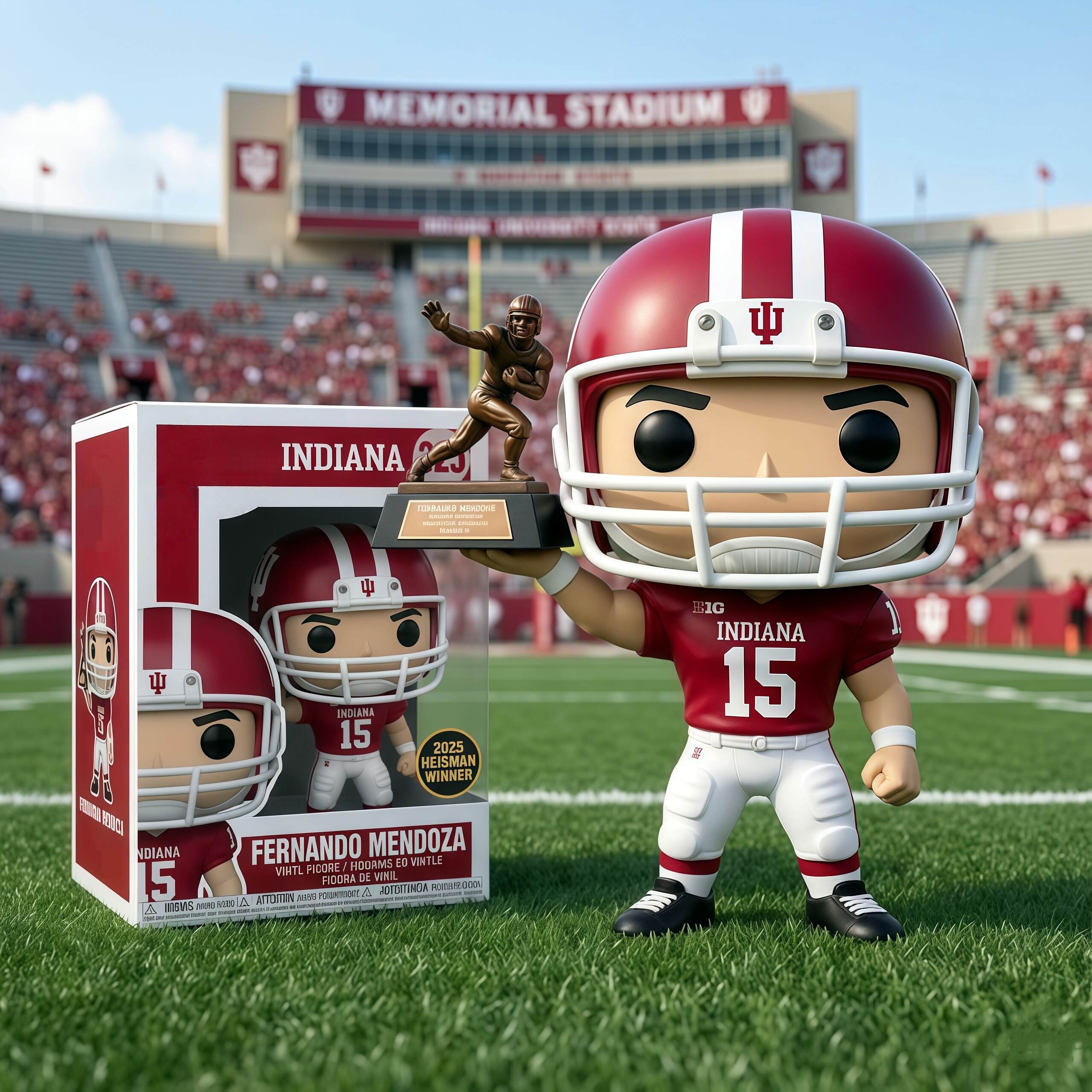 Hoosiers F. Mendoza Heisman Trophy Collectible Figure