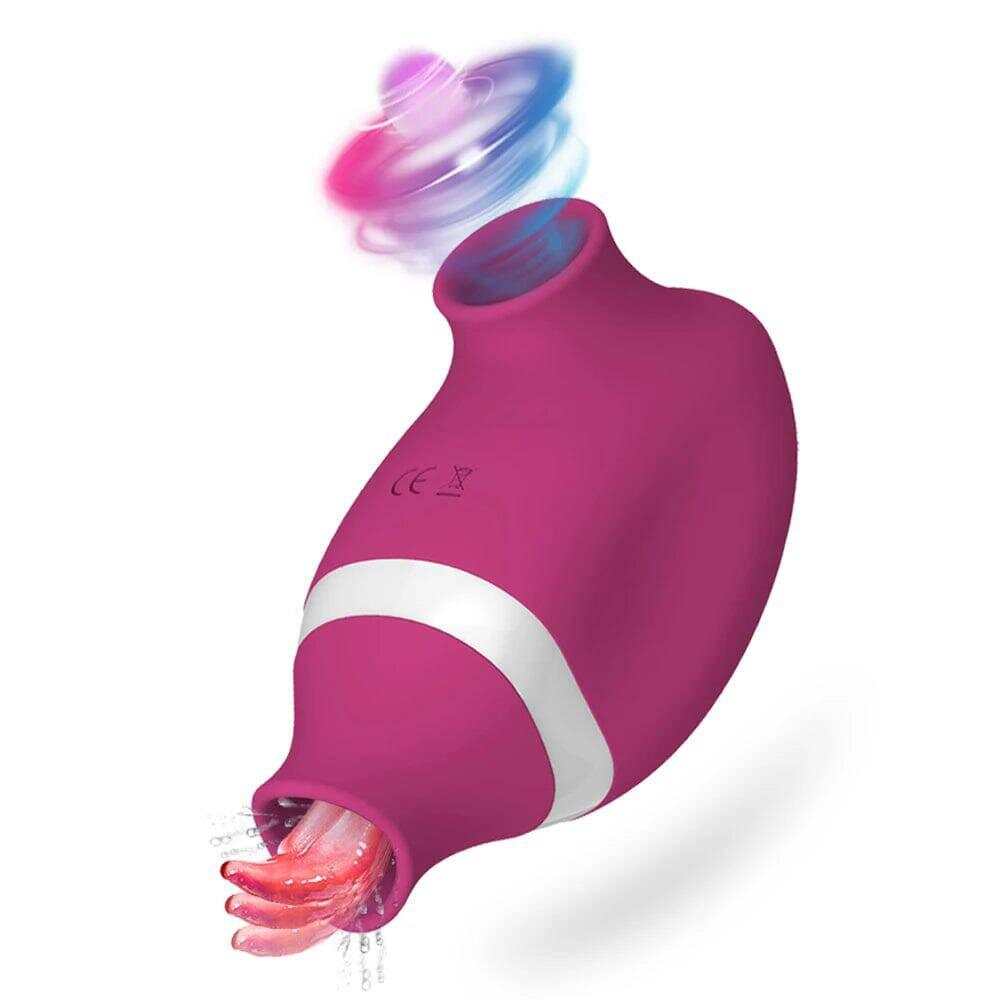 2-in-1 Clitoral Sucking & Licking Vibrator – Dual Stimulation for Clitoris and Nipple