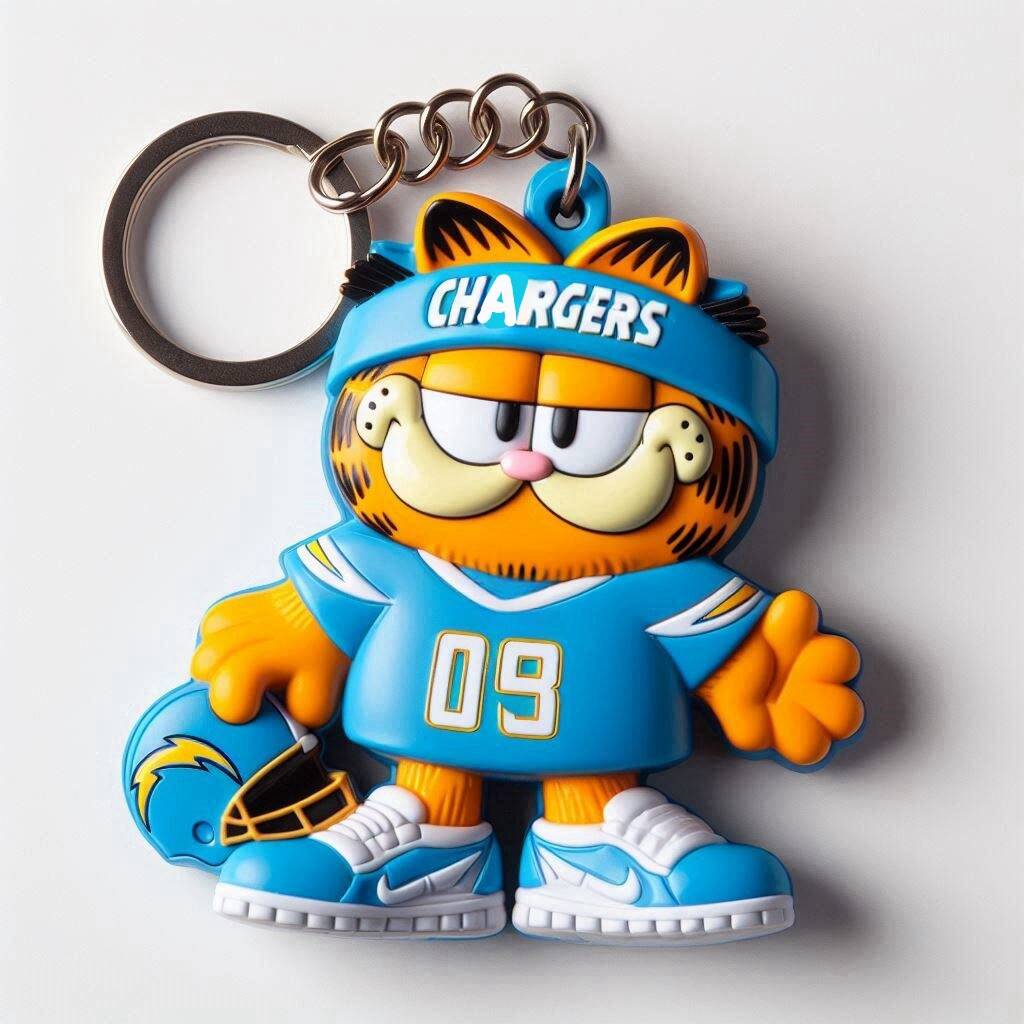 NHL Team Spirit Garfield Keychain