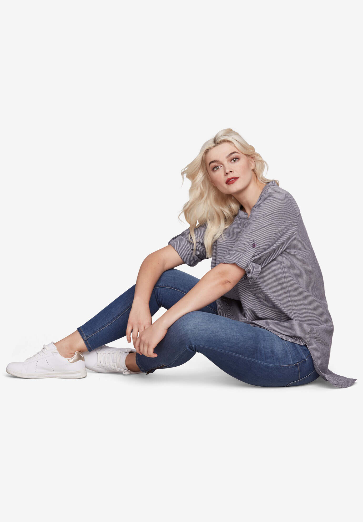 Breezy Cotton Henley Tunic