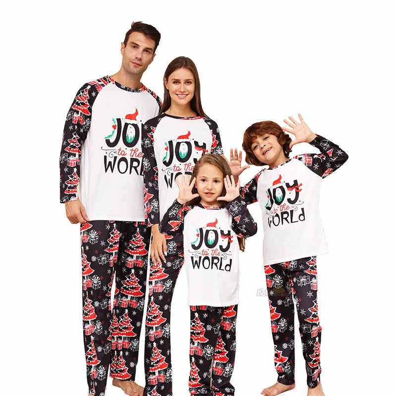 Joy To The World Matching Christmas Pajamas
