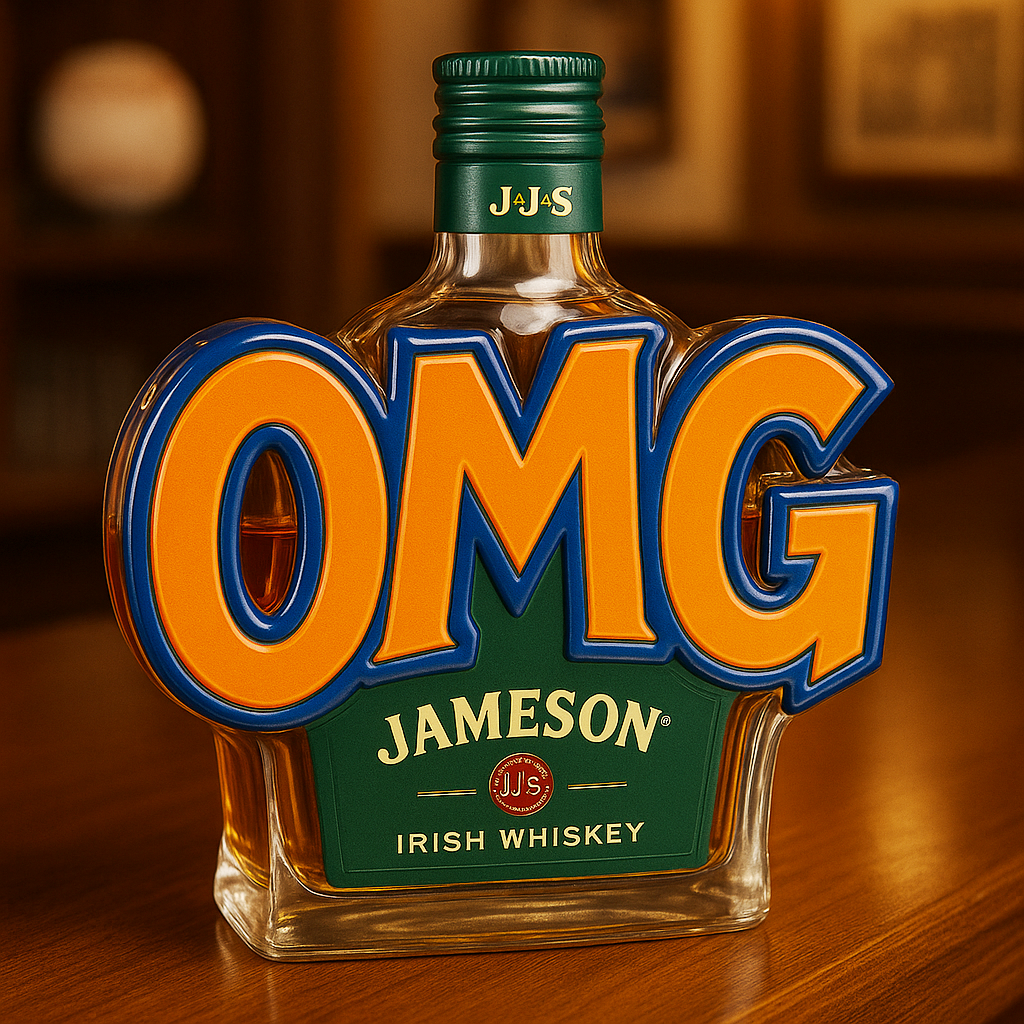 New York Mets OMG Whiskey Bottle