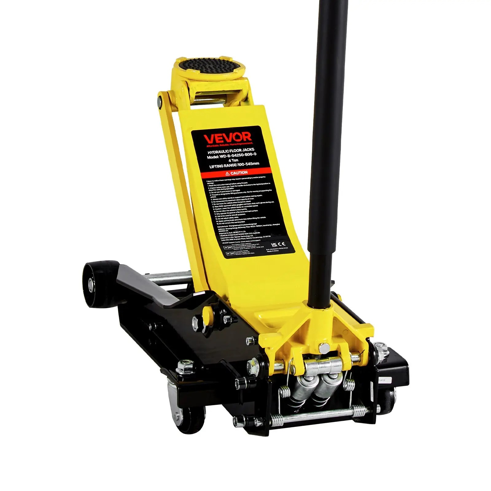 Low Profile Floor Jack 4 Ton Heavy Duty Steel Dual Piston Rapid Pump Portable Car Wheel  Super Brand Day