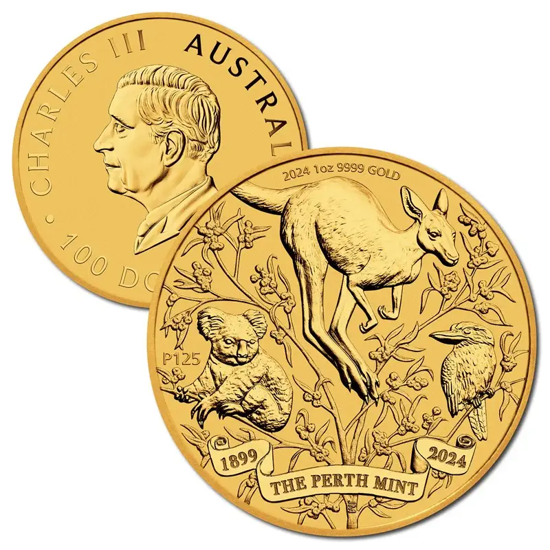 Perth Mint 125th Anniversary 2024 $100 1oz Gold Proof Coin