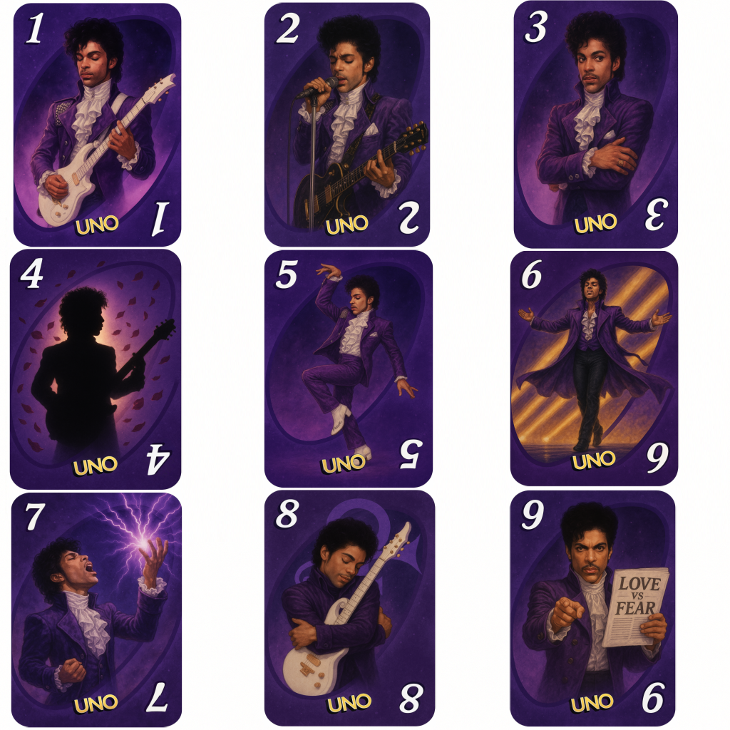 UNO Prince Purple Rain Era Card Game