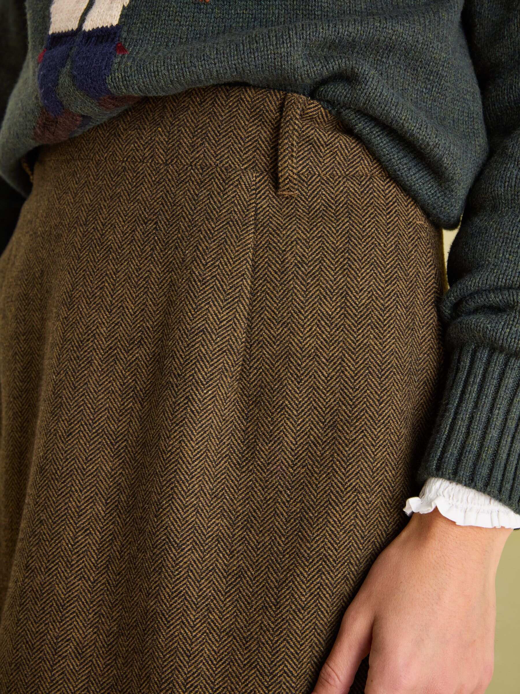Bramble Brown Tweed Skirt