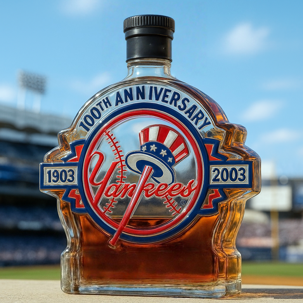 New York Yankees Commemorative Whiskey Bottle