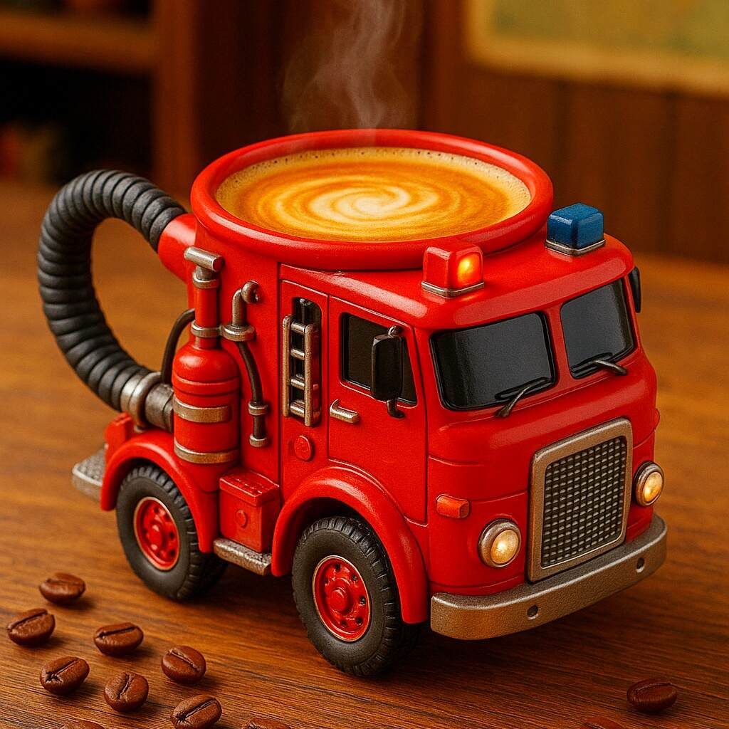 3D Fire Truck Mug