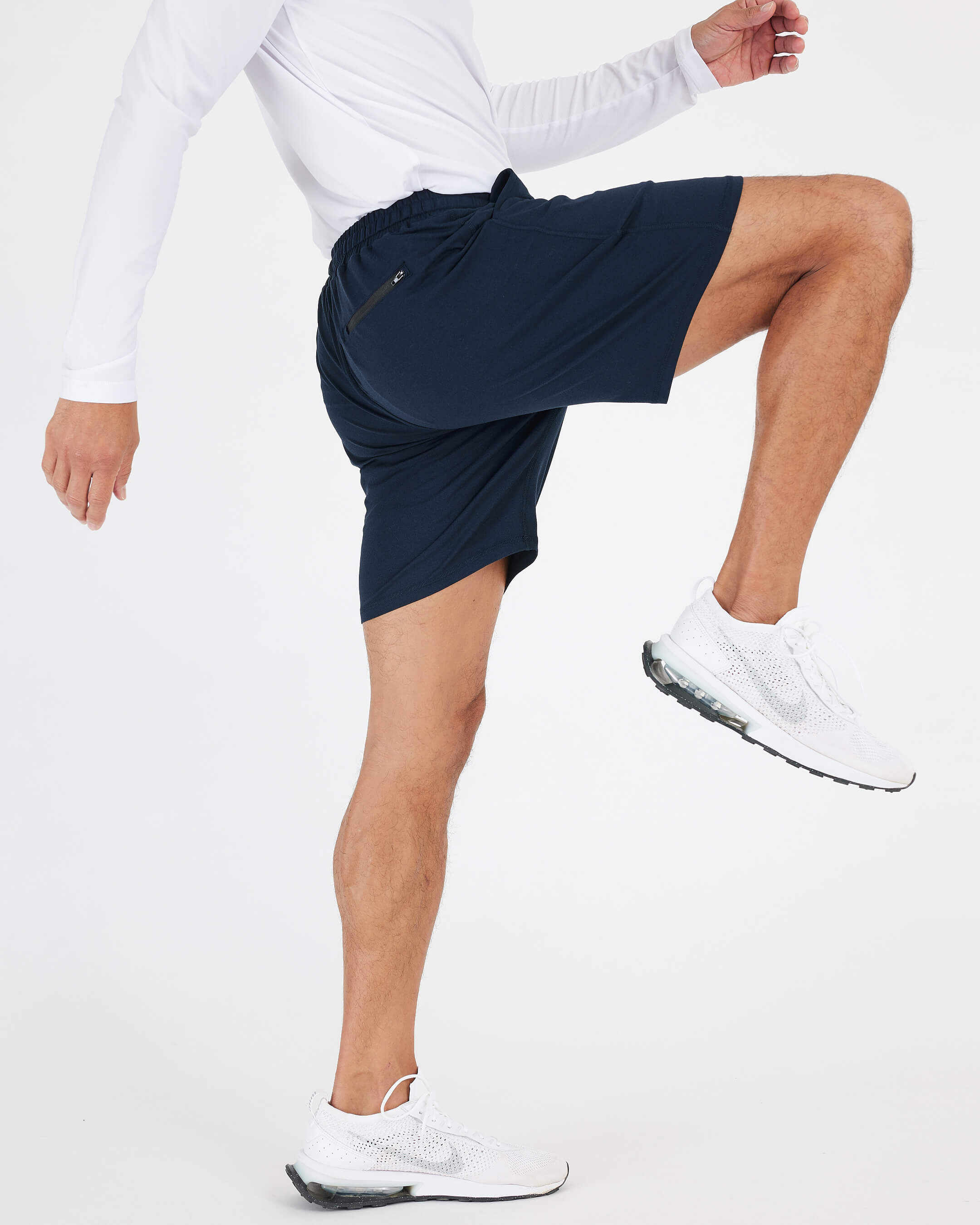 Black & Dark Heather Navy Active Comfort Shorts 2-Pack
