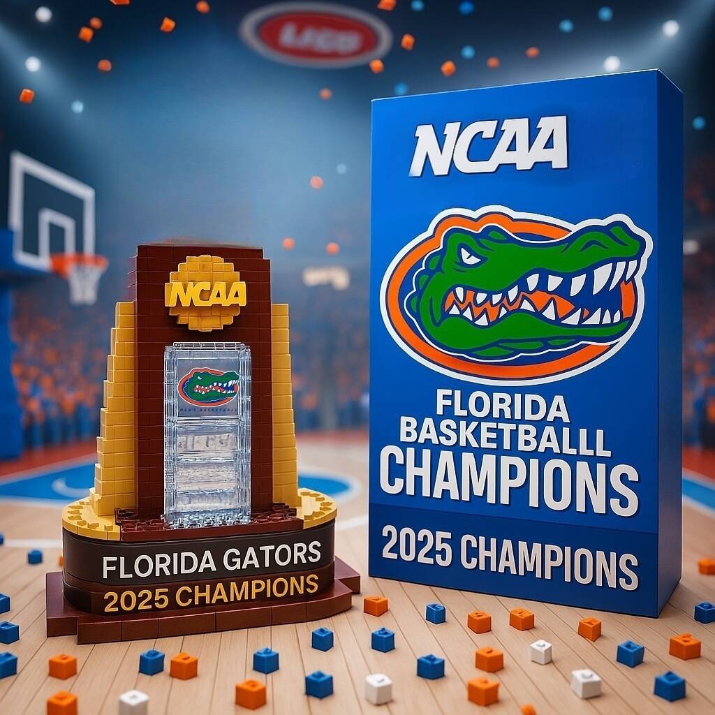 2025 NCAA Florida Champion Trophy Brick Set