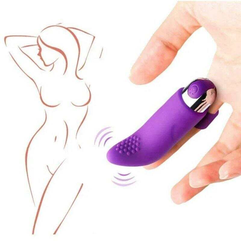 10 Modes Finger Vibrator: Clitoris Massage, G-Spot Stimulation, Rechargeable Vibrating Egg - Sex Toy for Women Masturbation