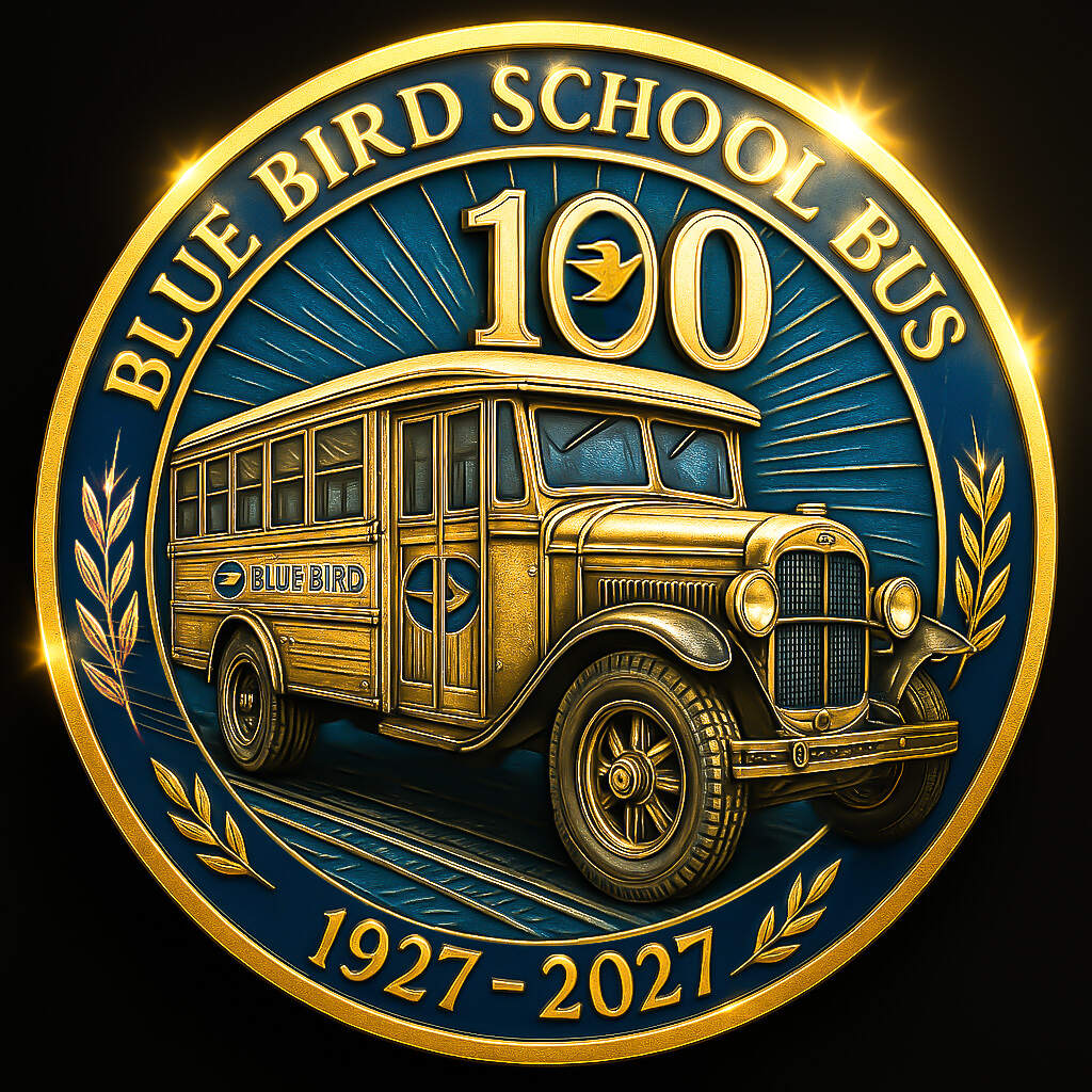 Blue Bird School Bus · 100th Anniversary 1927-2027 Commemorative Coin