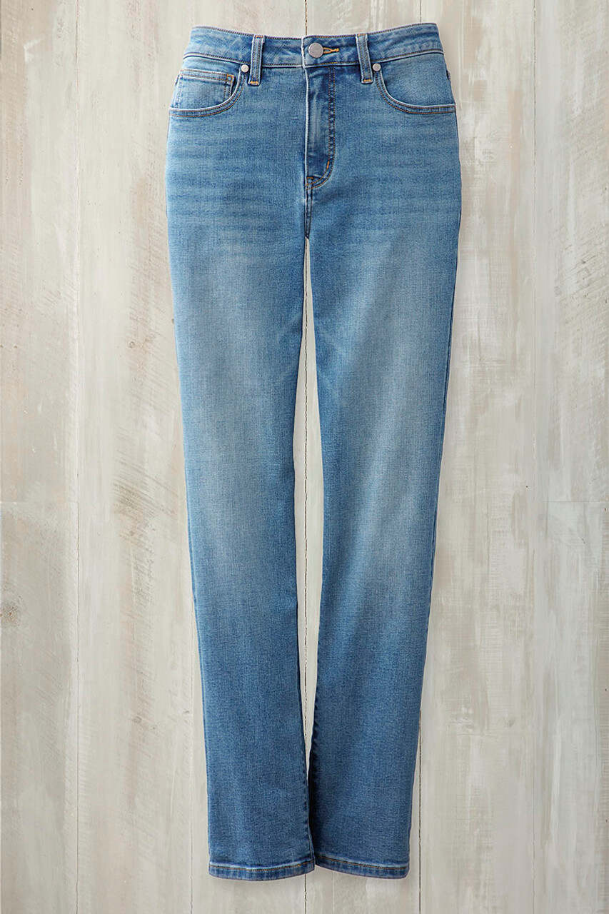 High Rise Straight-Leg Jeans
