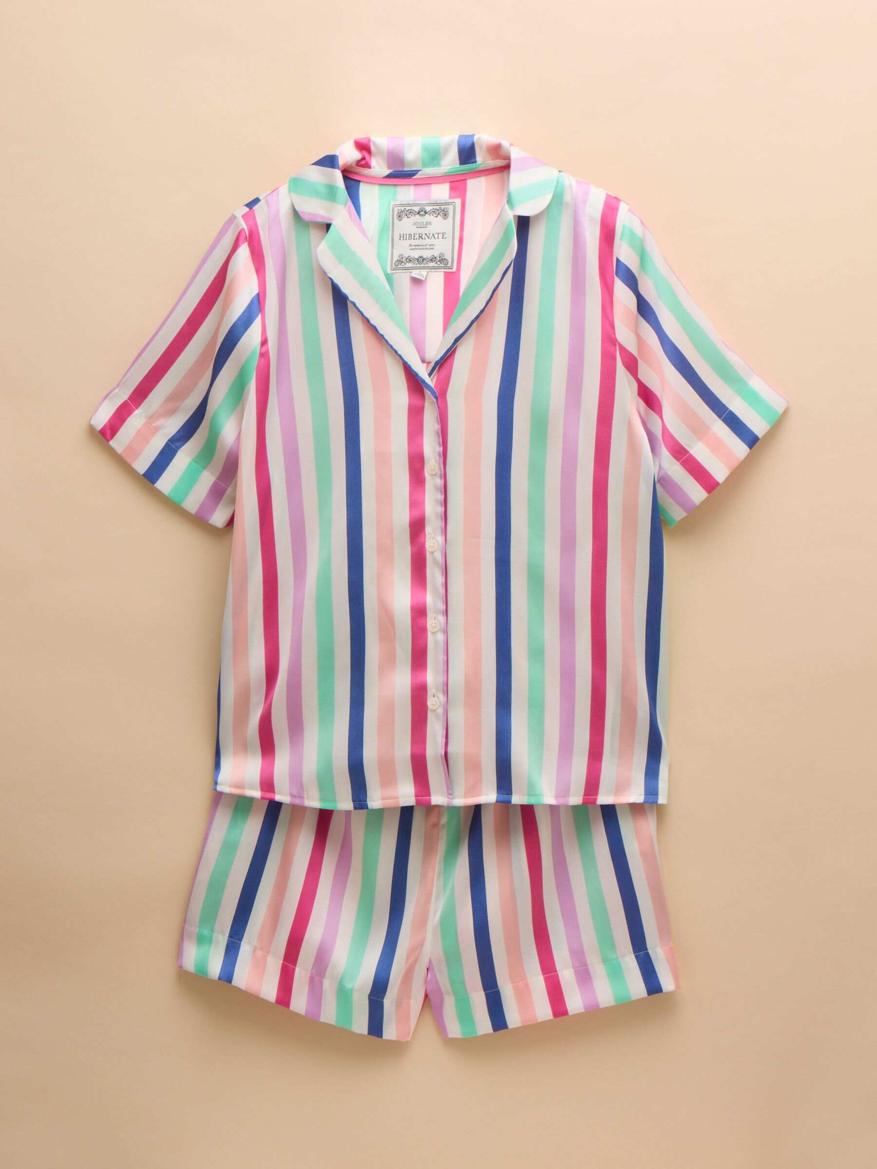 Natalia Blue Satin Short Pyjama Set