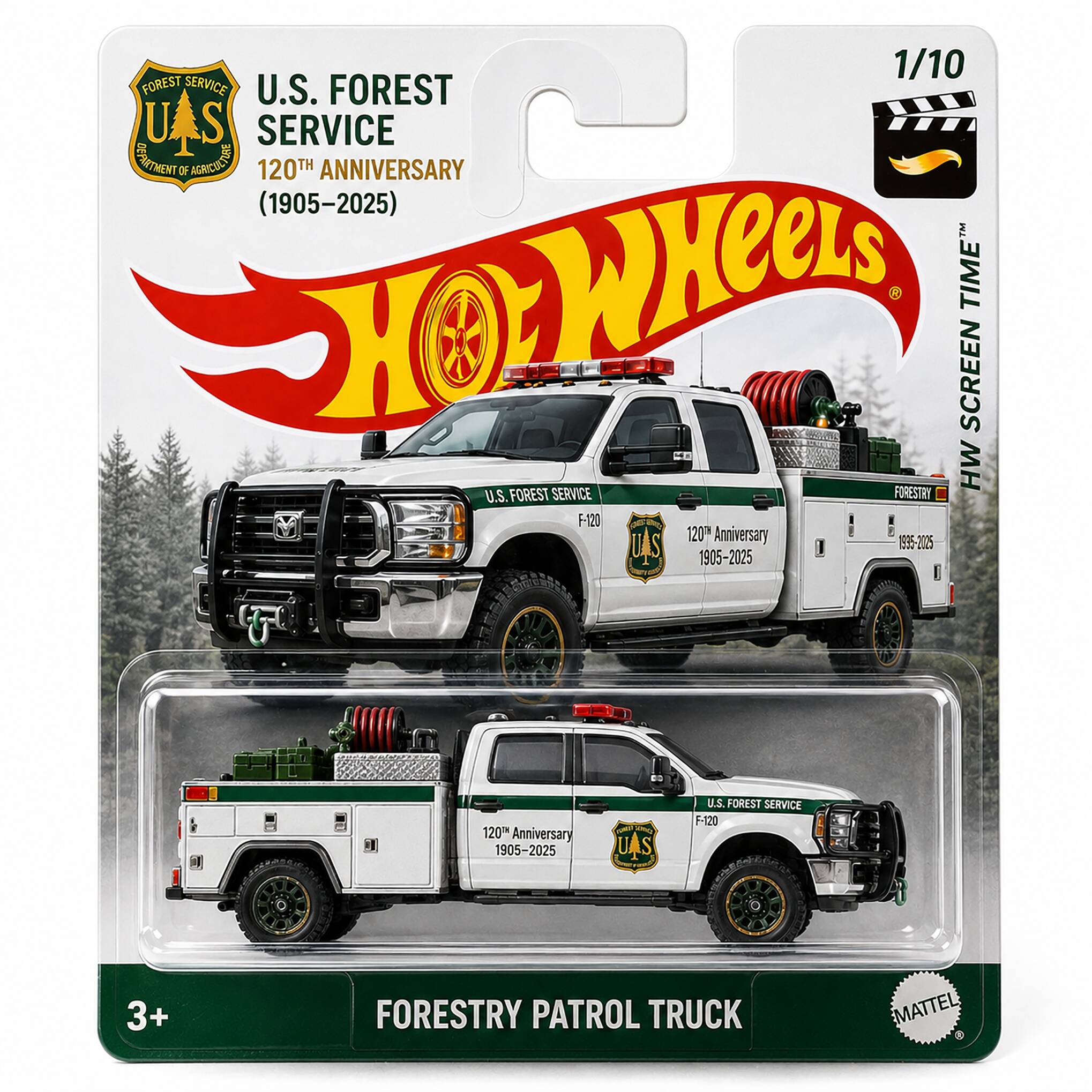 Hot Wheels USFS 120th Anniversary Forestry Patrol Truck