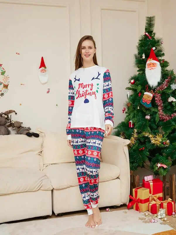 Christmas Matching Family Pajamas Sets Holiday Pjs