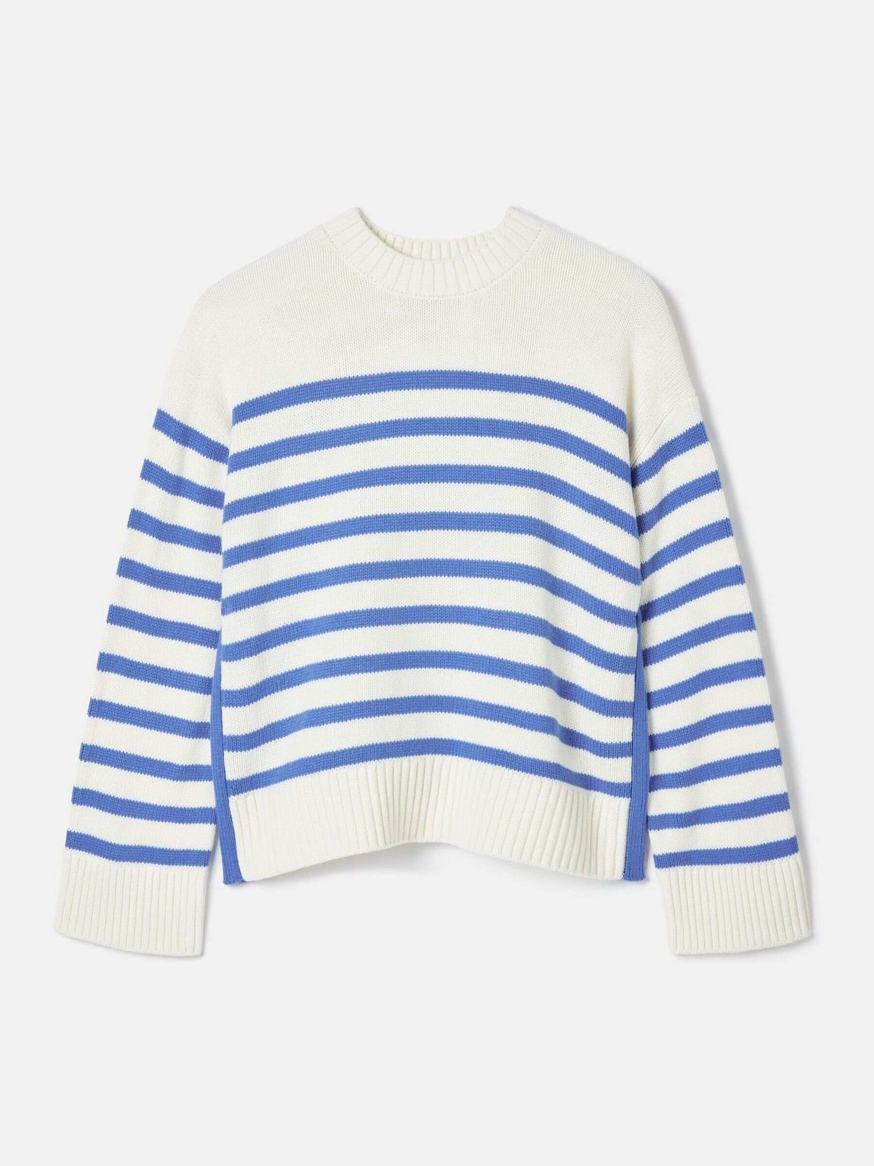 Blue Stripe Jumper With Side Panels