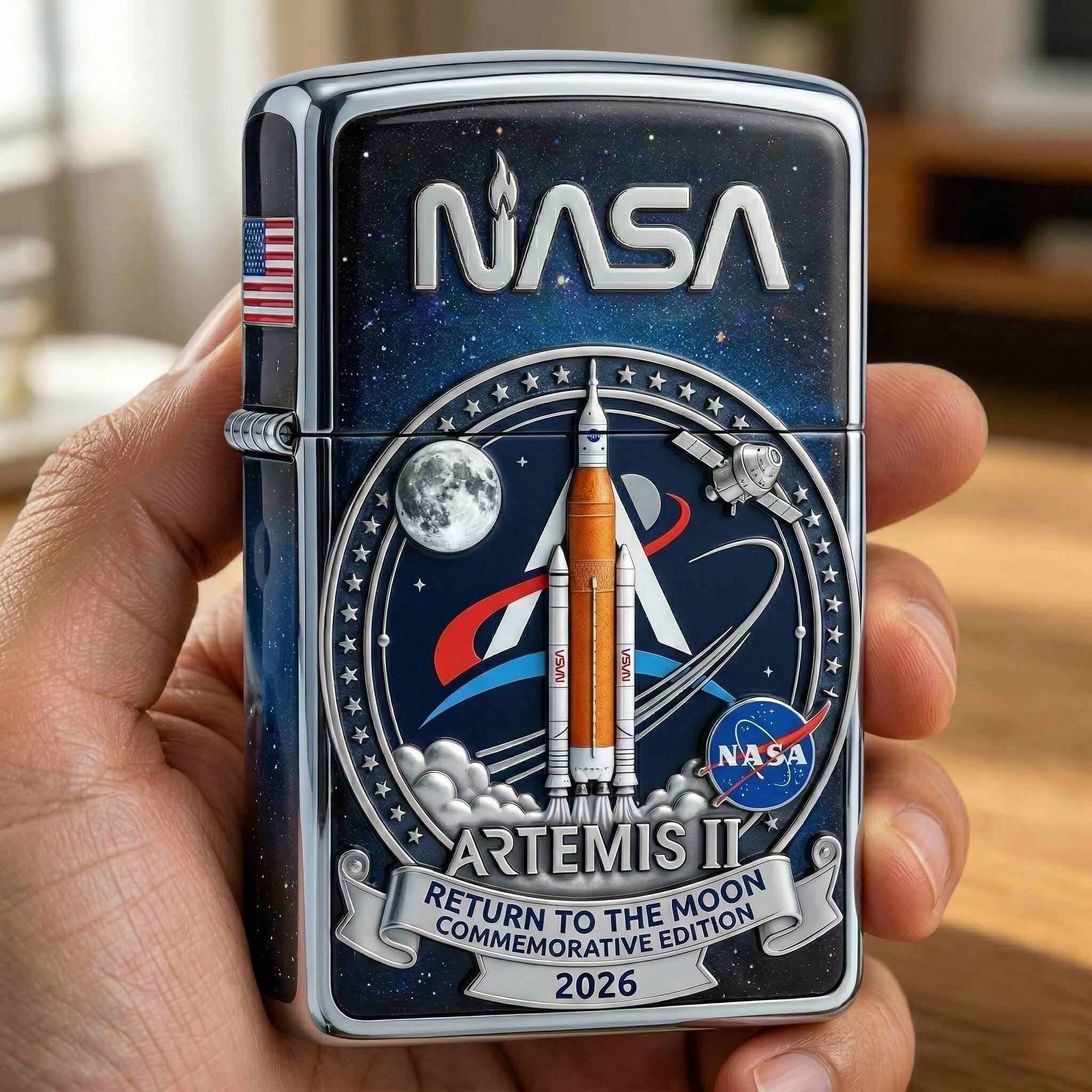 🌕 NASA Artemis II: Return to the Moon – Limited Edition Lighter 🔥