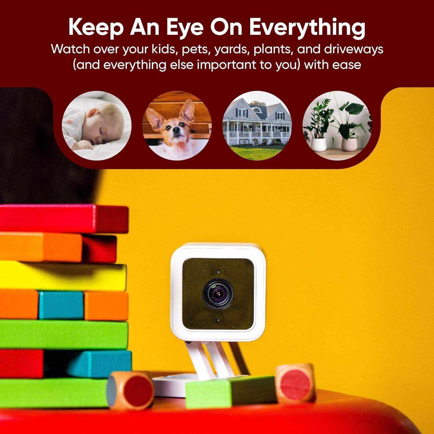 WYZE Cam v3 with Color Night Vision, Wired 1080p HD Indoor/Outdoor Video Camera, 2-Way Audio, Works with Alexa, Google Assistant, and IFTTT