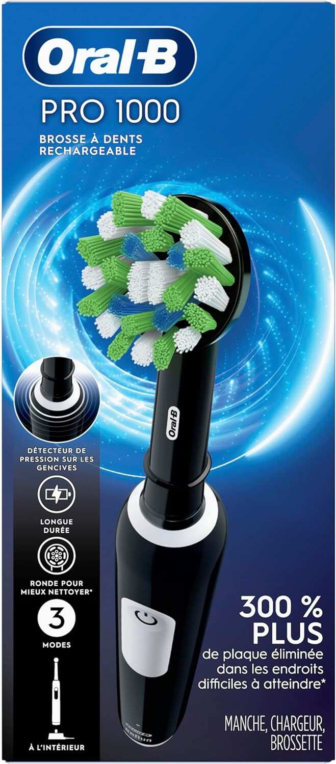 Oral-B Pro 1000 Rechargeable Electric Toothbrush, White
