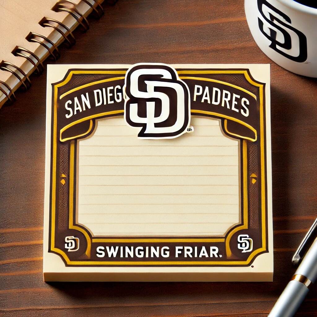 Baseball Team Sticky Notes