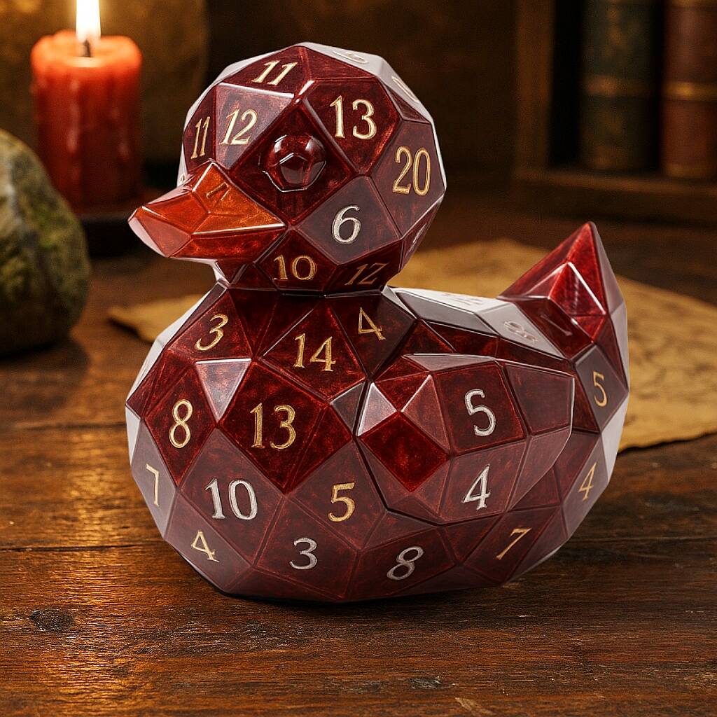 D&D Dice Duck Figure