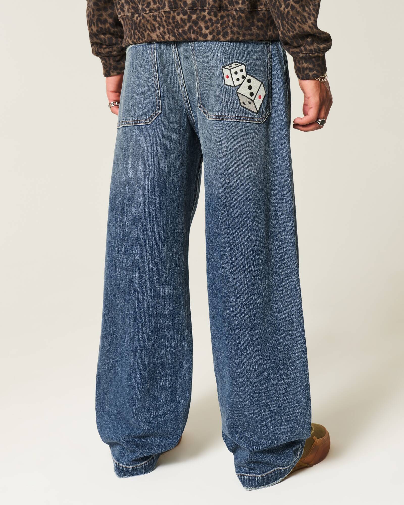 Medium Wash Super Baggy Jeans