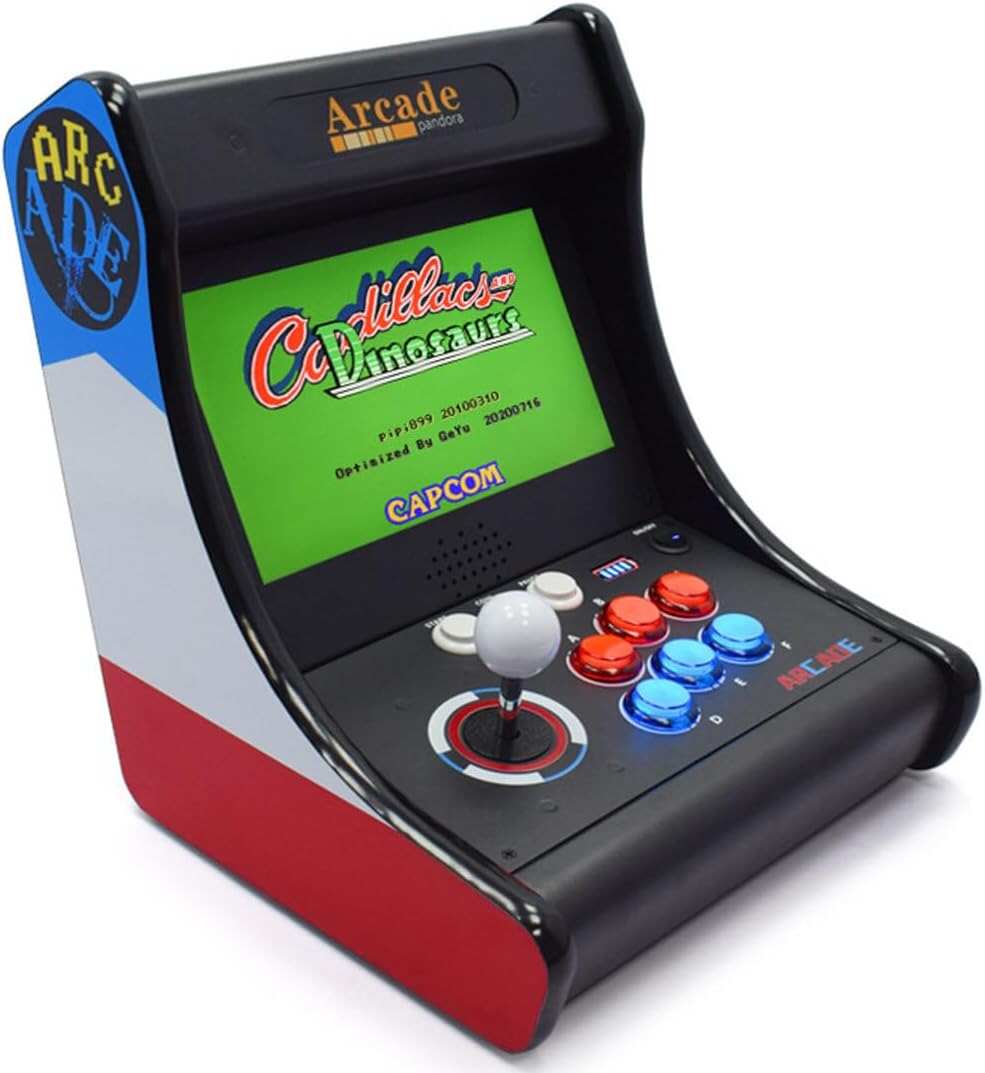 10000 Games in 1 Box Arcade Game Console, 10-inch HD Screen Game Console or PC Projector 4K TV, 2-4 Players Online Game, 3D Games, Search/ Save/Hide/Pause Game