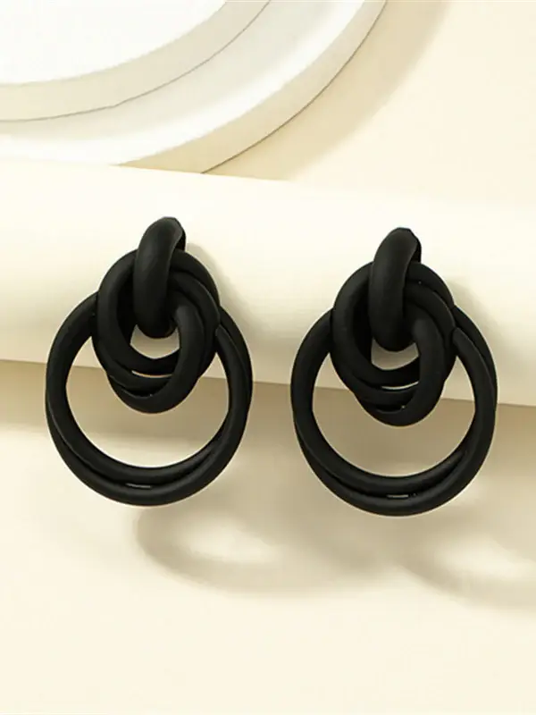 Interlocking Knot Drop Earrings