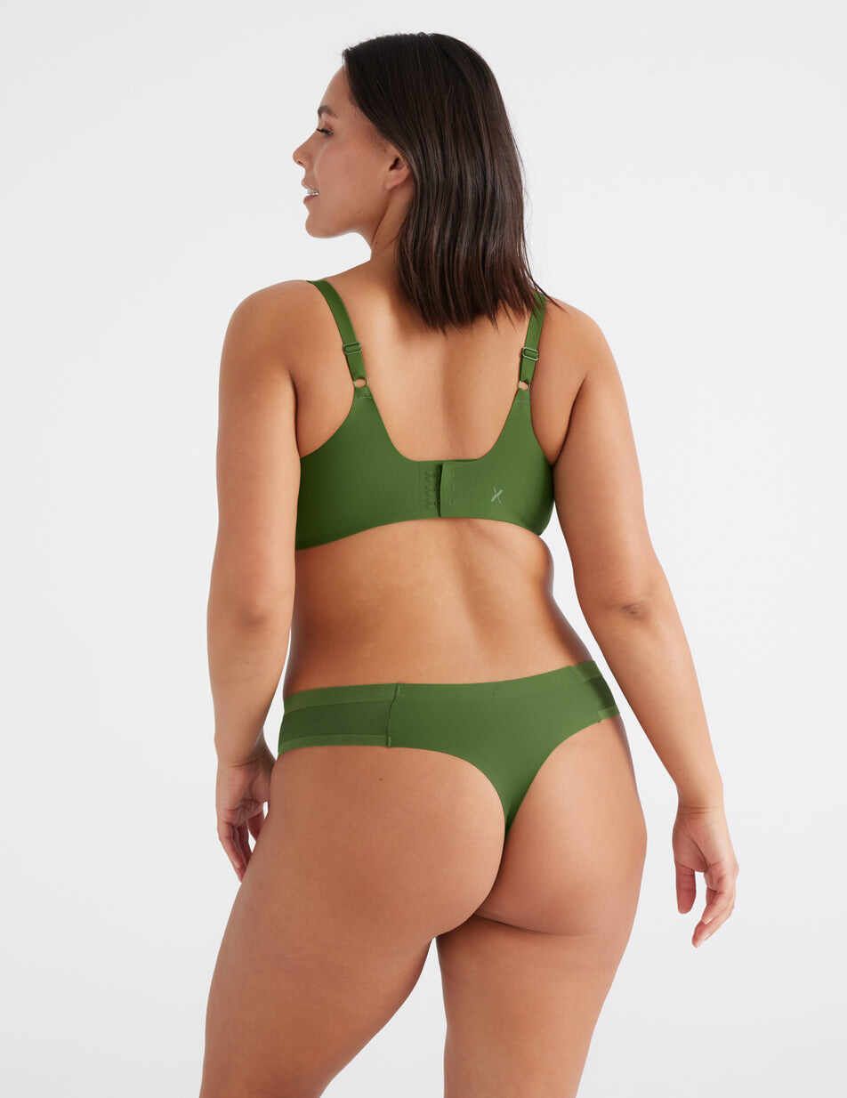 Light Leakproof No-Show Mesh Thong