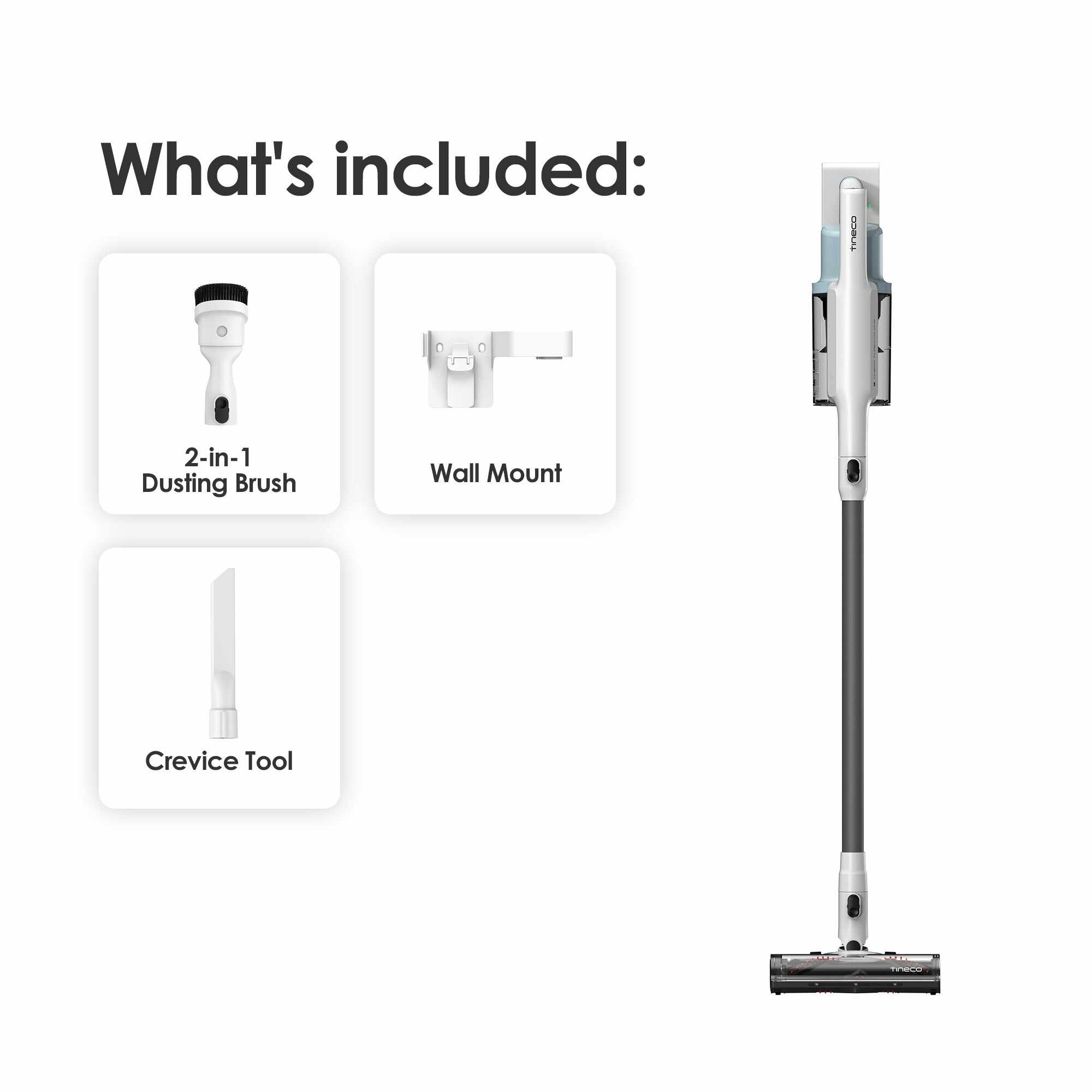 Tineco GO Cordless Stick Vacuum, 40 min Run Time - Powder Blue (GO203)