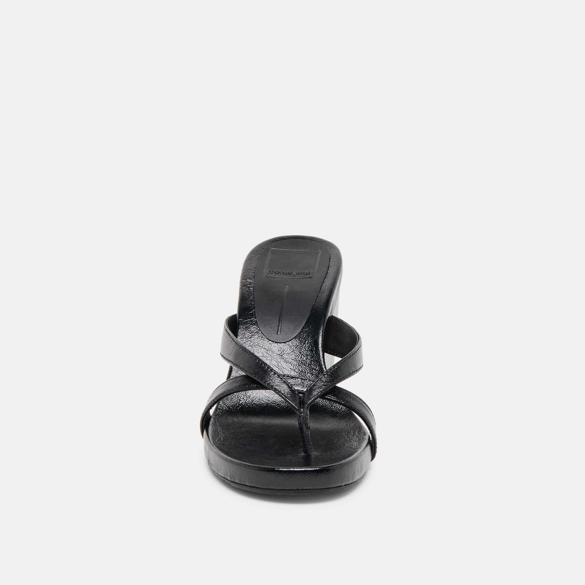 HELAN WEDGES BLACK LEATHER