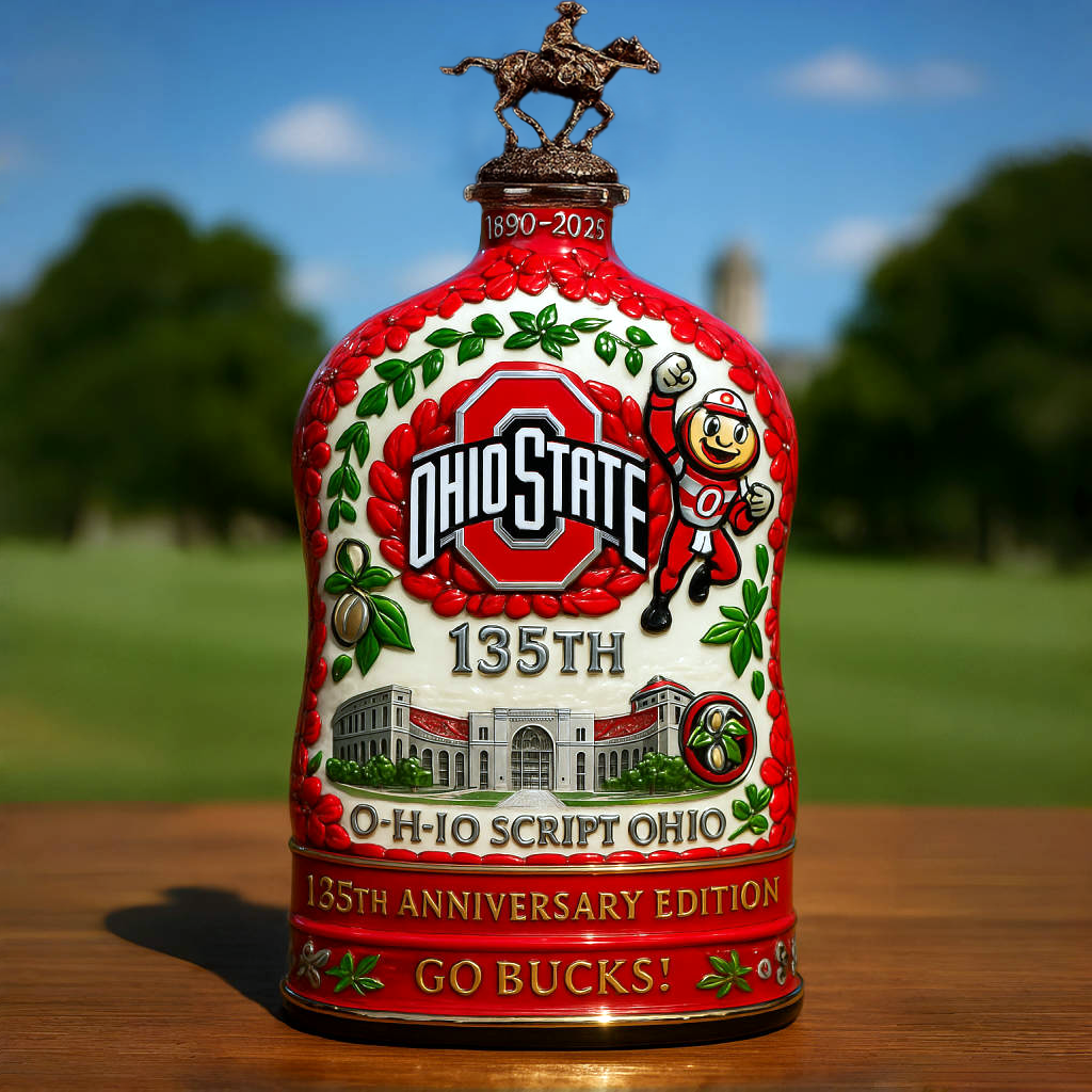 Ohio State Buckeyes 135th Anniversary Commemorative Decanter