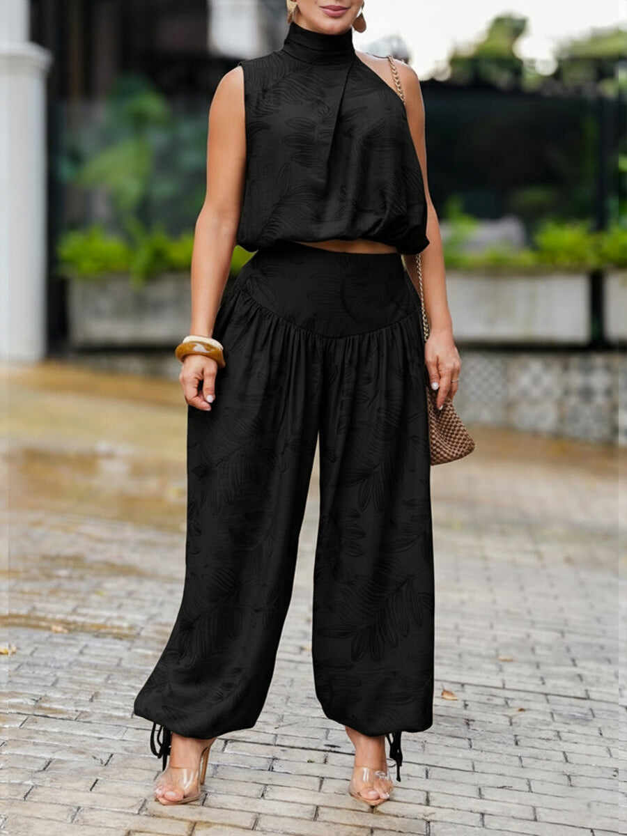 🔥Summer Arrivals🌟Women's Casual Linen And Cotton Sleeveless Top And Pants Two-piece Set