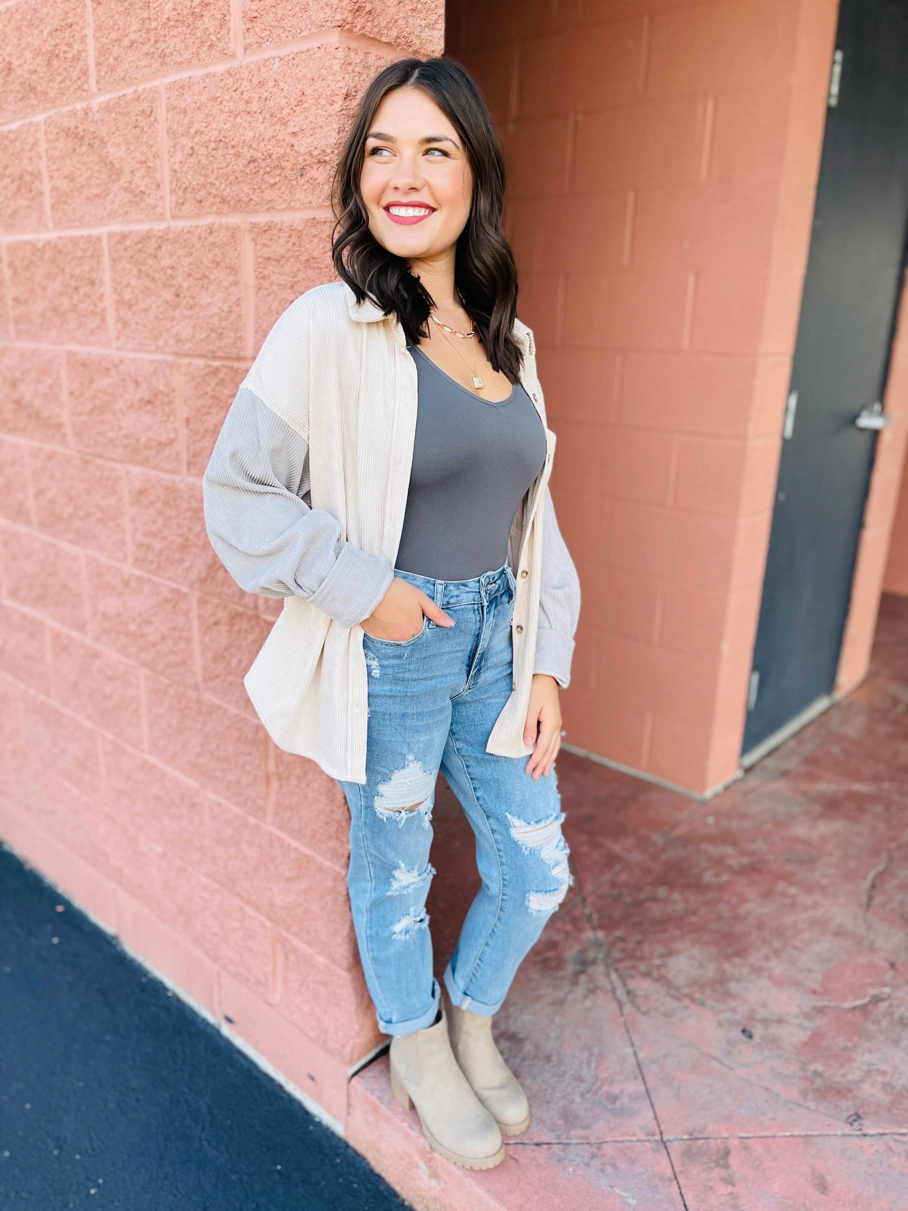 Plus/Reg Don’t Be Distressed Boyfriend Jeans