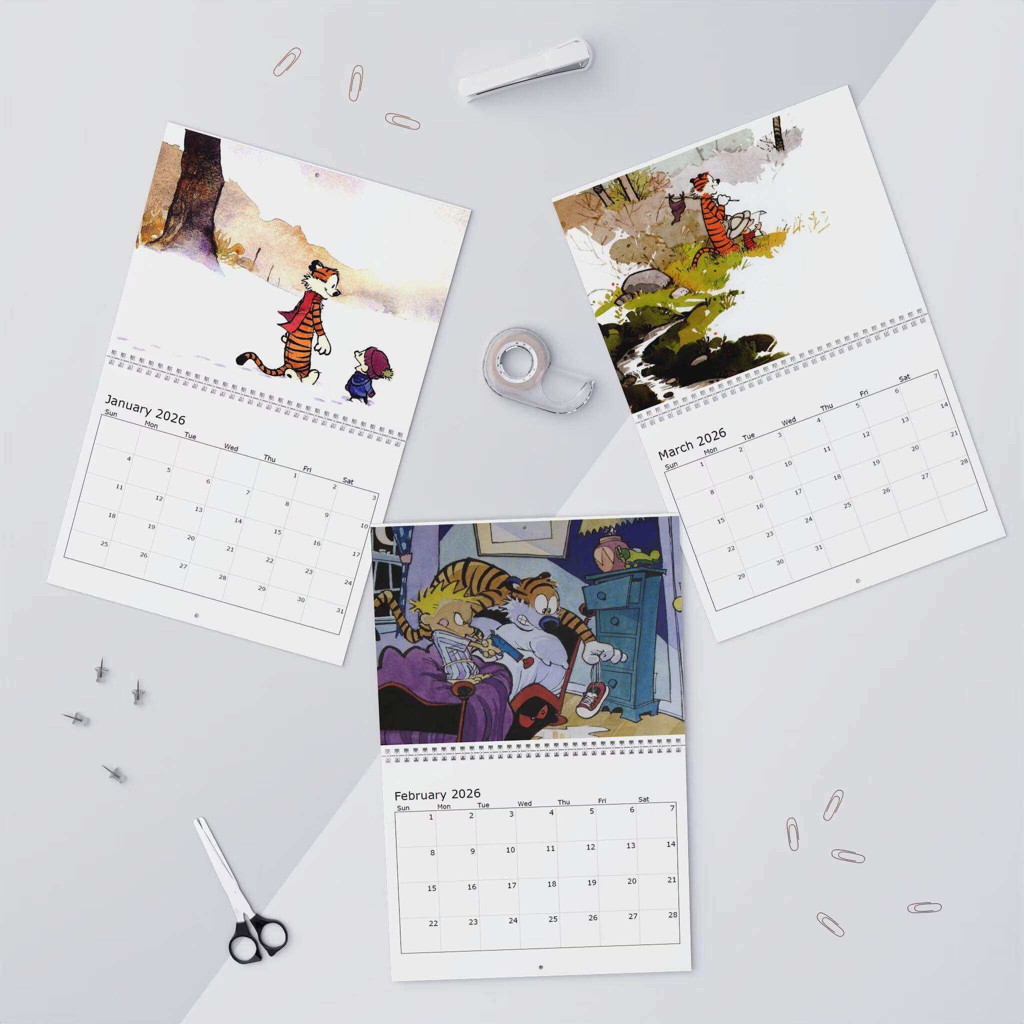 Calvin & Hobbes 2026 Nostalgia Wall Calendar