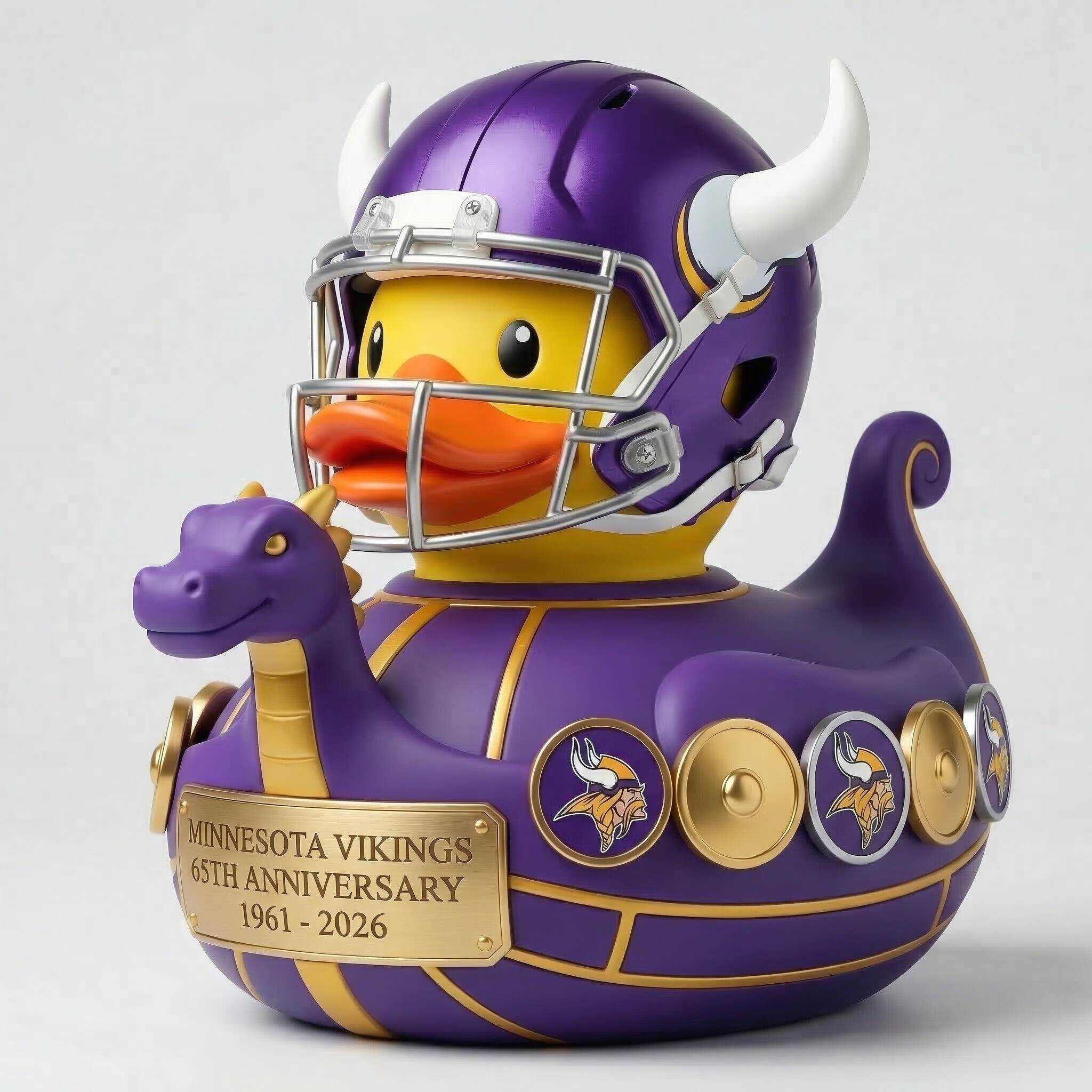 Minnesota Vikings 65th Anniversary Tribute Duck