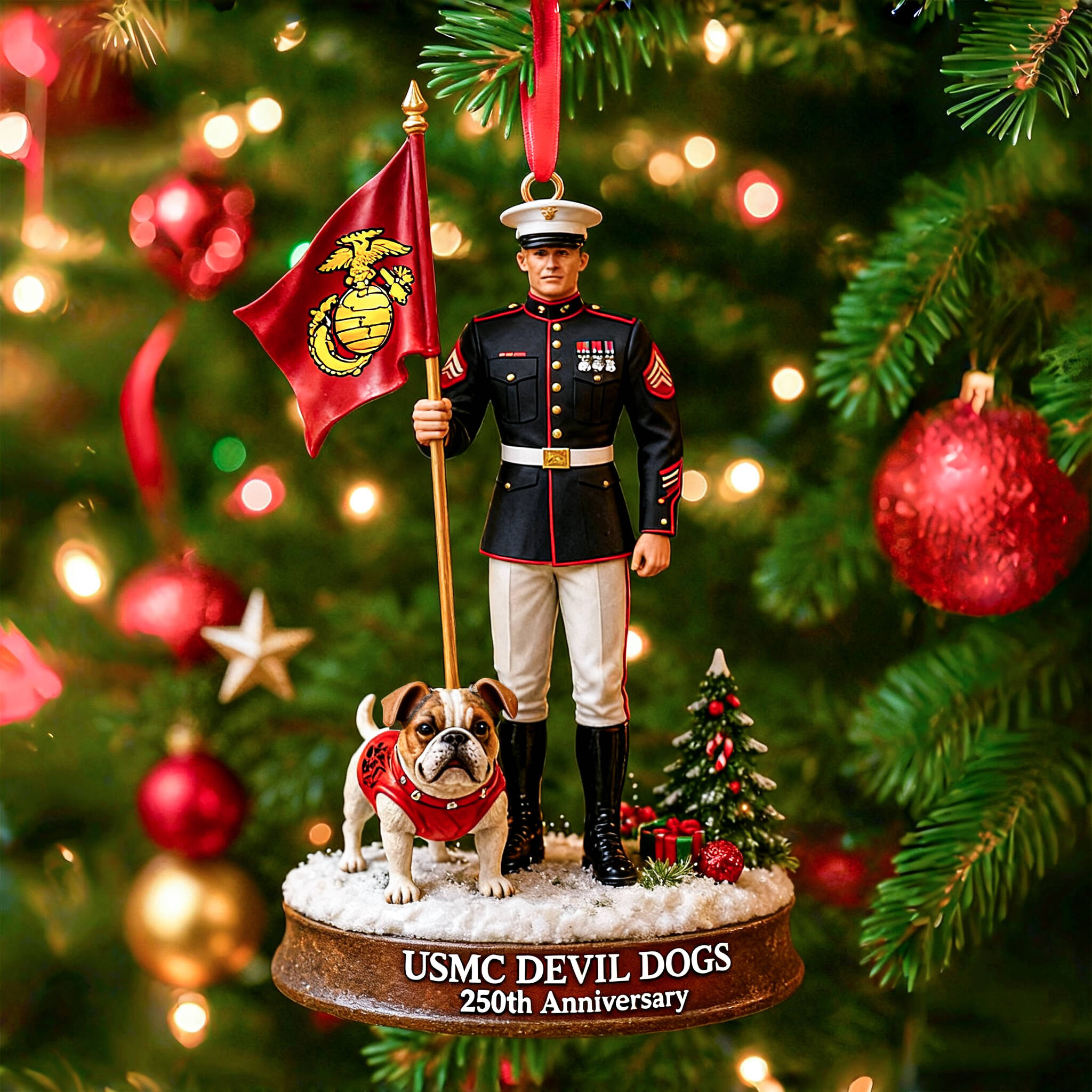 USMC “Devil Dogs” Legacy Christmas Ornament