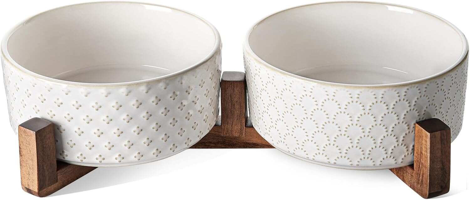 LE TAUCI Ceramic Dog Bowls for Large Dogs - 7