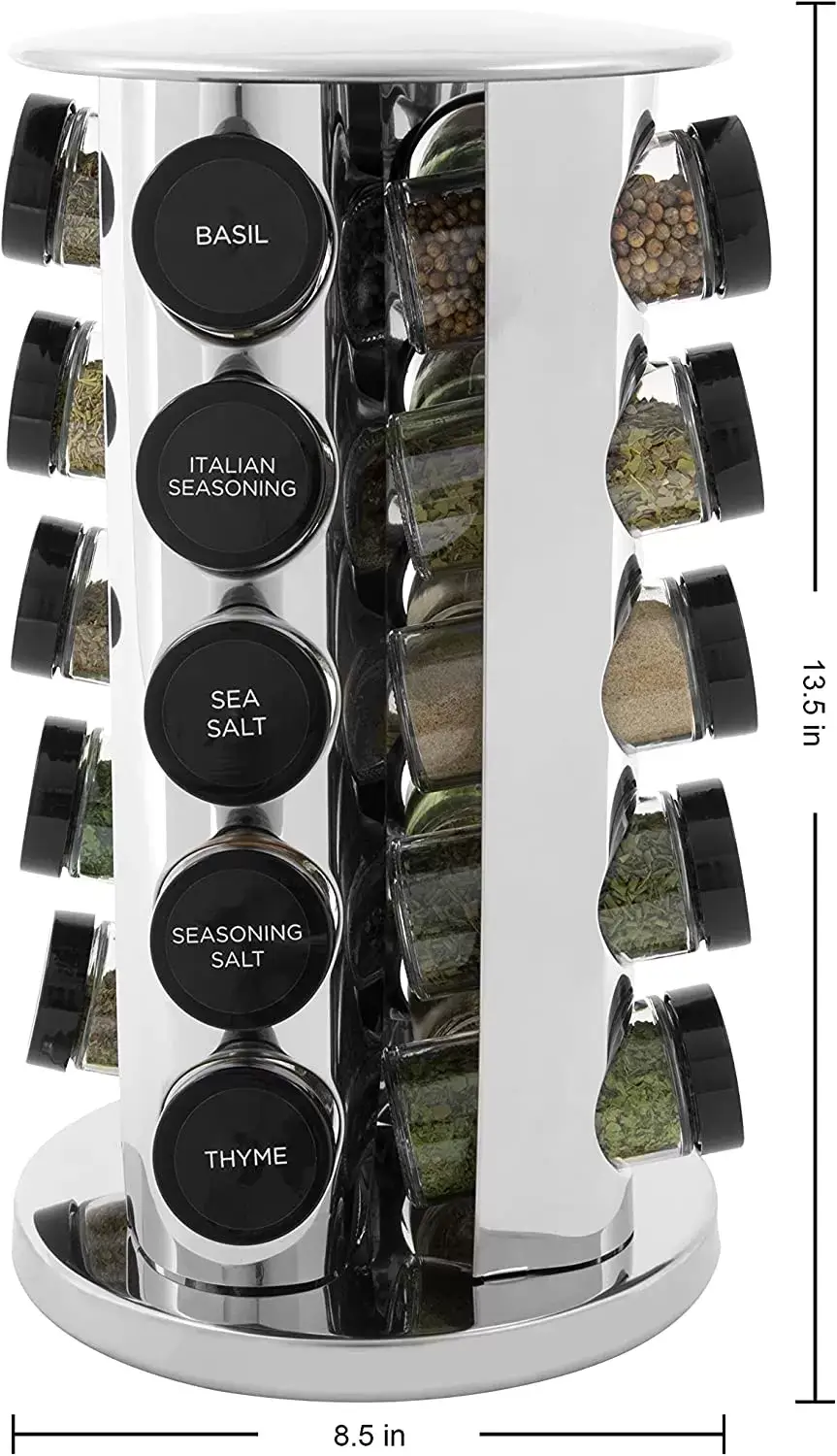 🎁GIFTRotary 20-tank counter top rack tower organizer