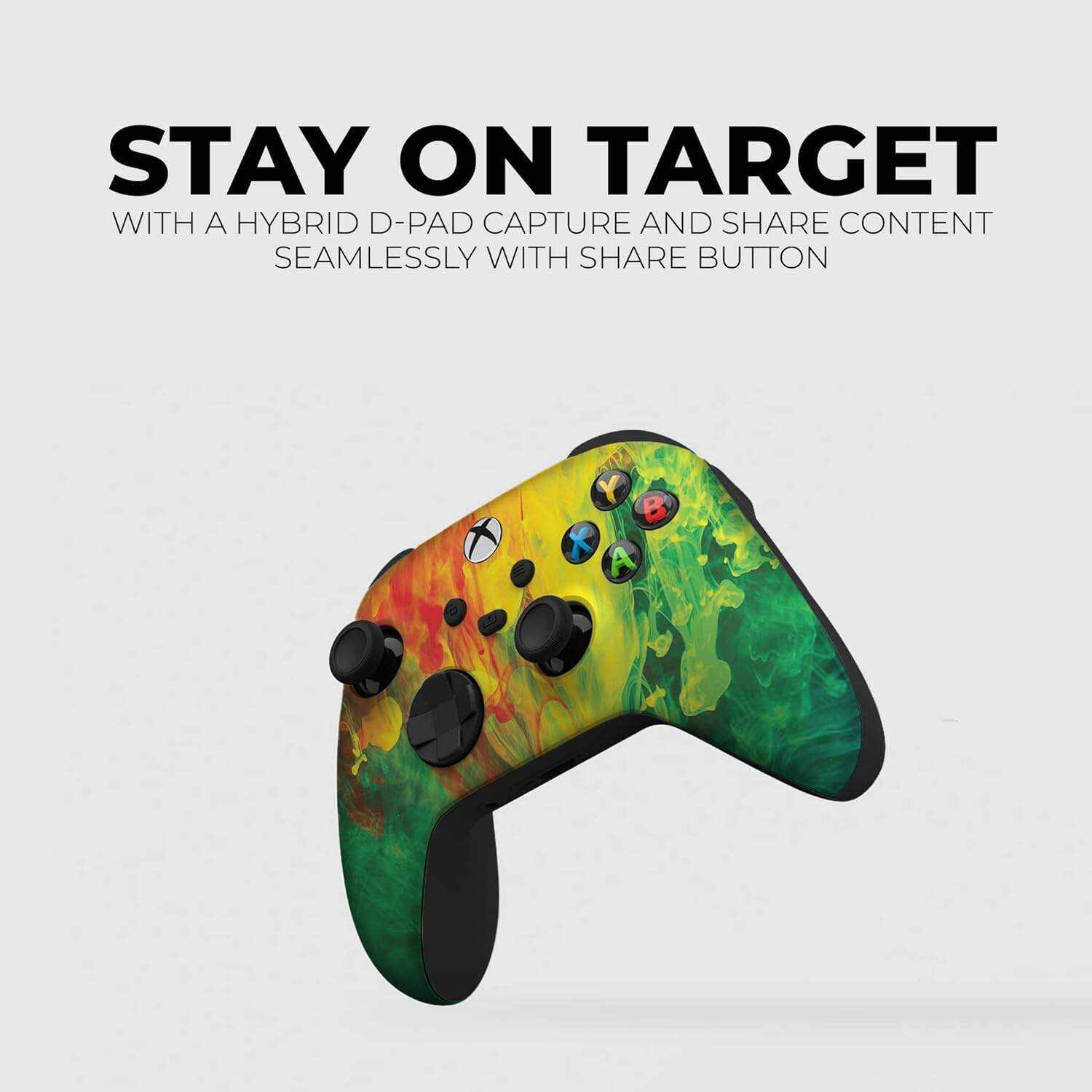 DreamController Original X-box Wireless Controller Special Edition Customized Compatible with X-box One S/X-box Series X/S & Windows 10 Made with Advanced HydroDip Print Technology(Not Just a Skin)