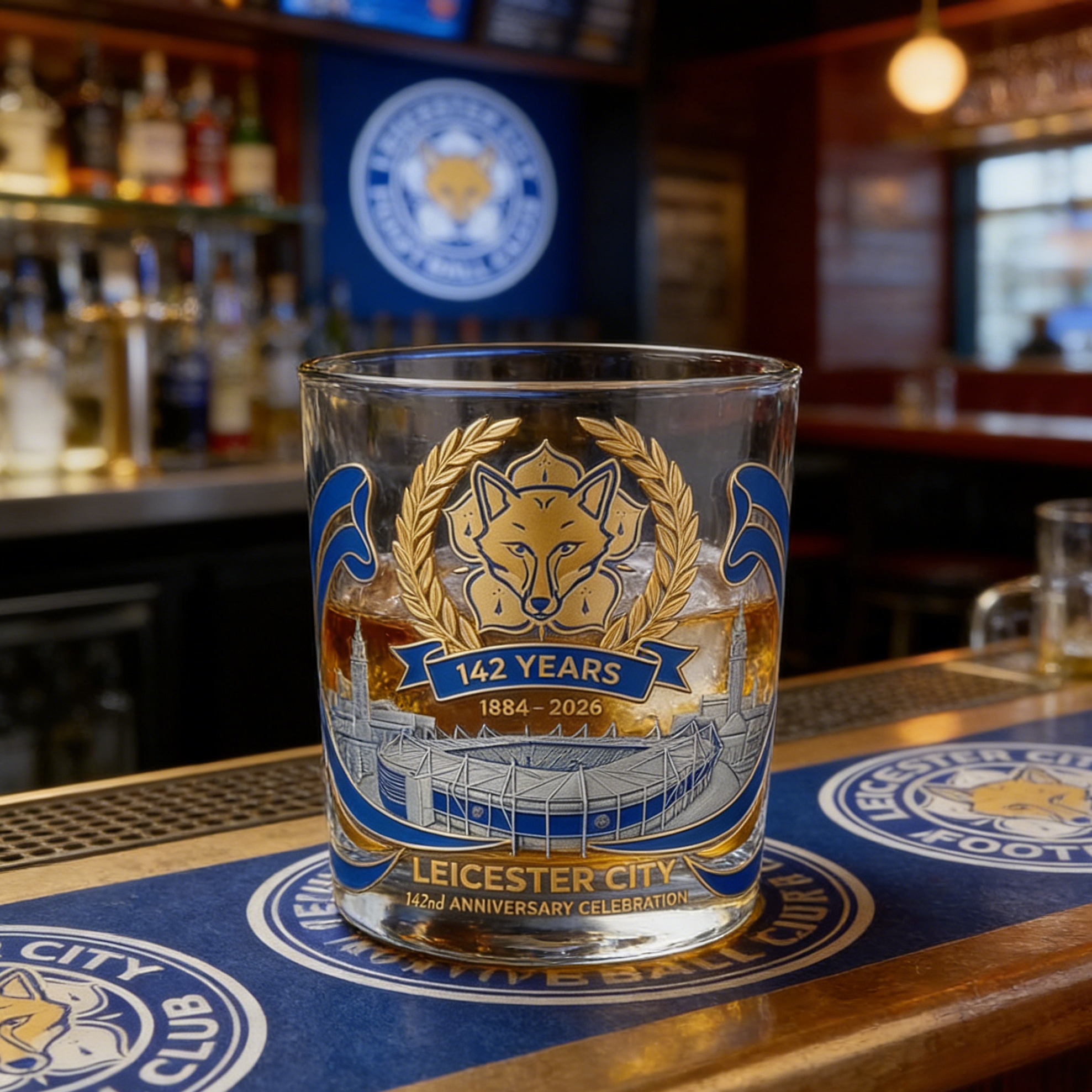 Leicester City FC 142 Years Commemorative Whisky Glass (Pre-sale)