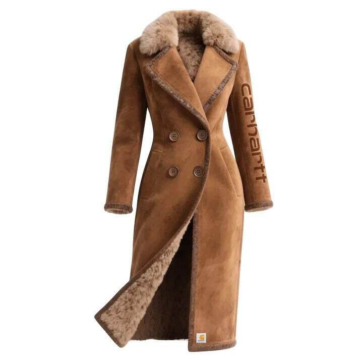 Women  Vintage Soft Fur Coat