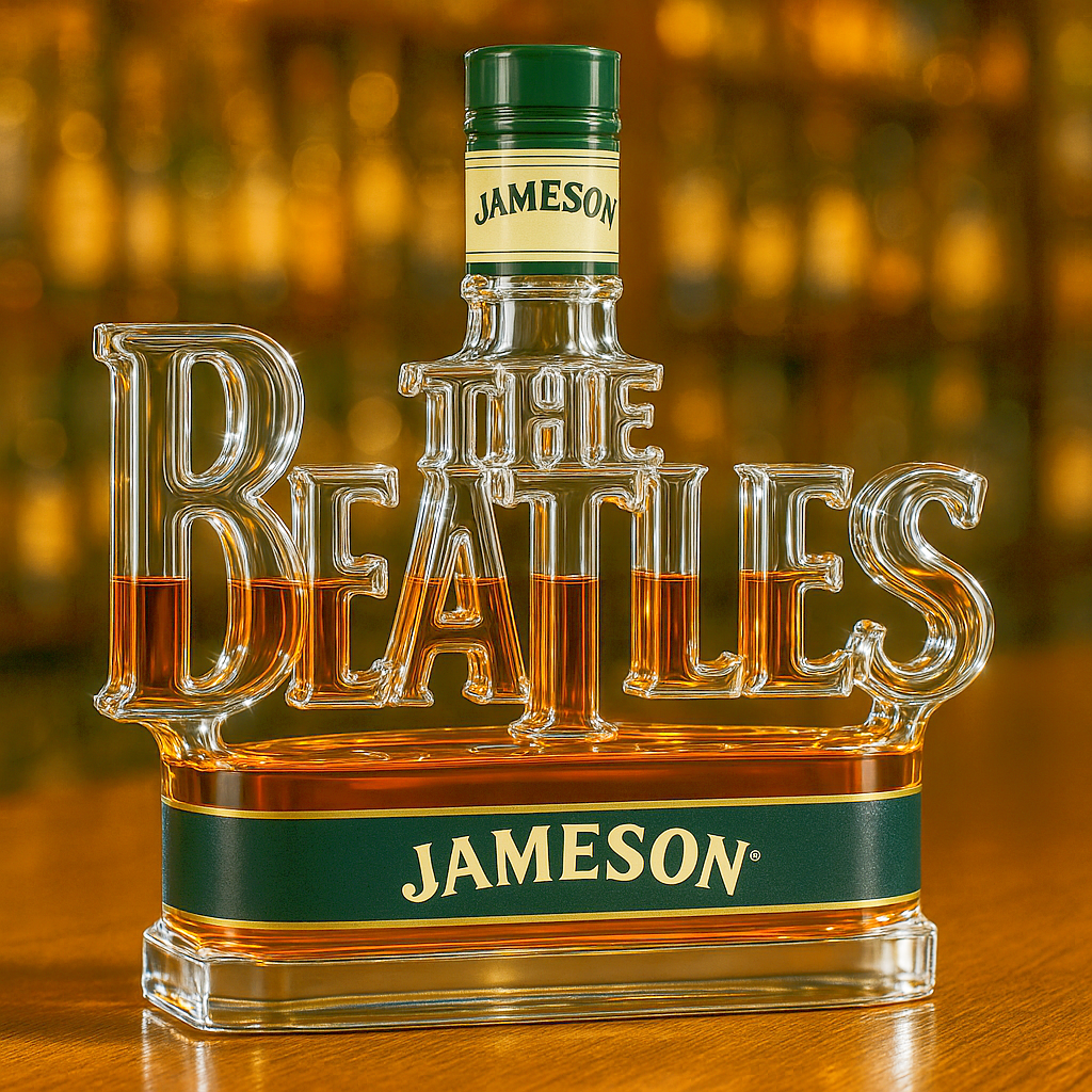 The Beatles 65th Anniversary Whiskey Bottle