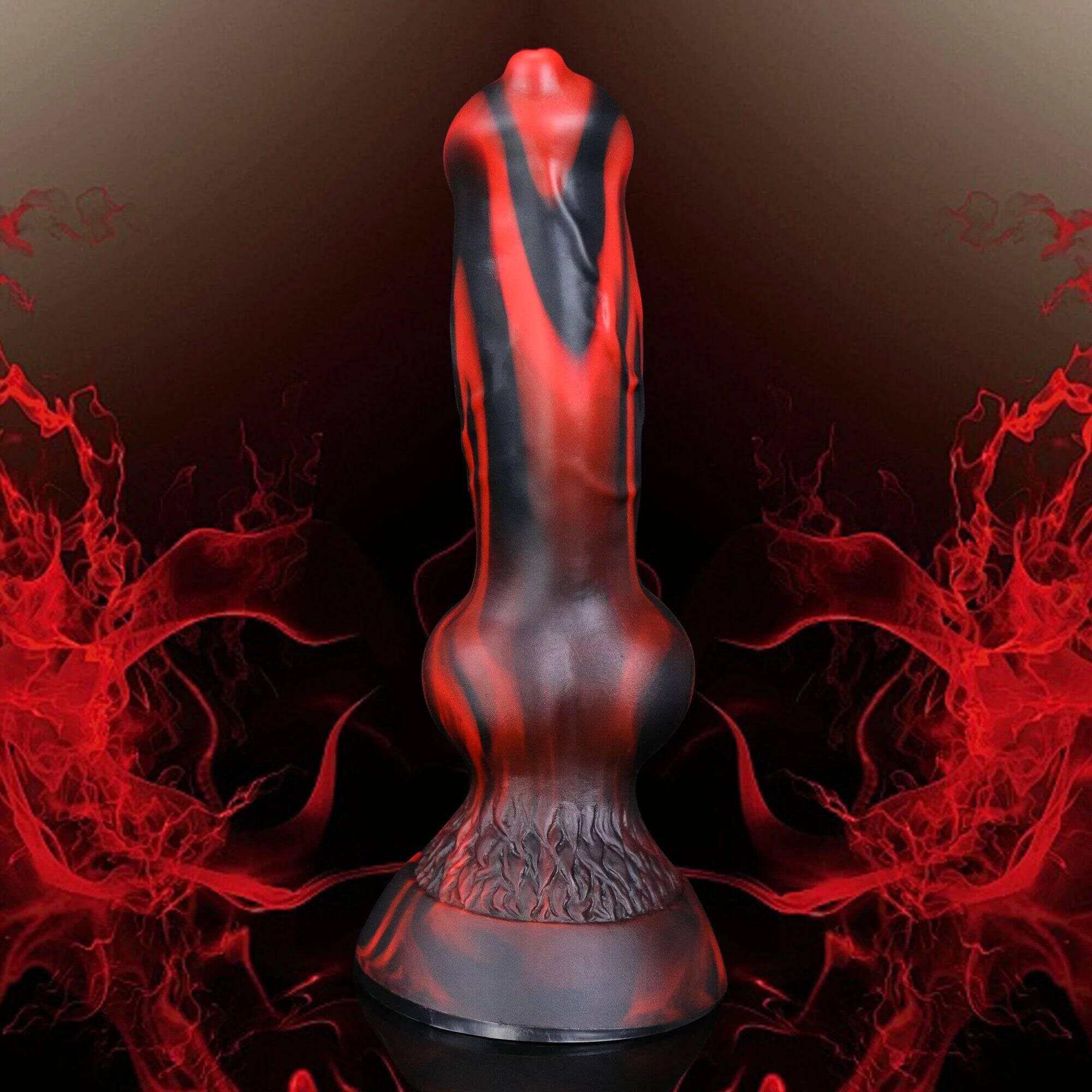 Fantasy Dog Dildo with Knot – Anal Plug for Prostate Massage and Gay Stimulation