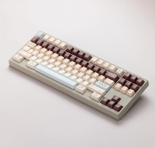 Otter Coffee Cherry profile Keycaps
