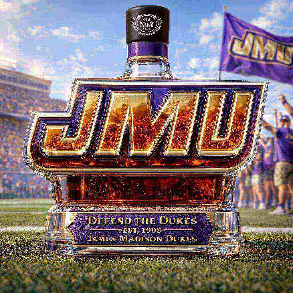 JMU DUKES Limited Edition Whiskey Bottle