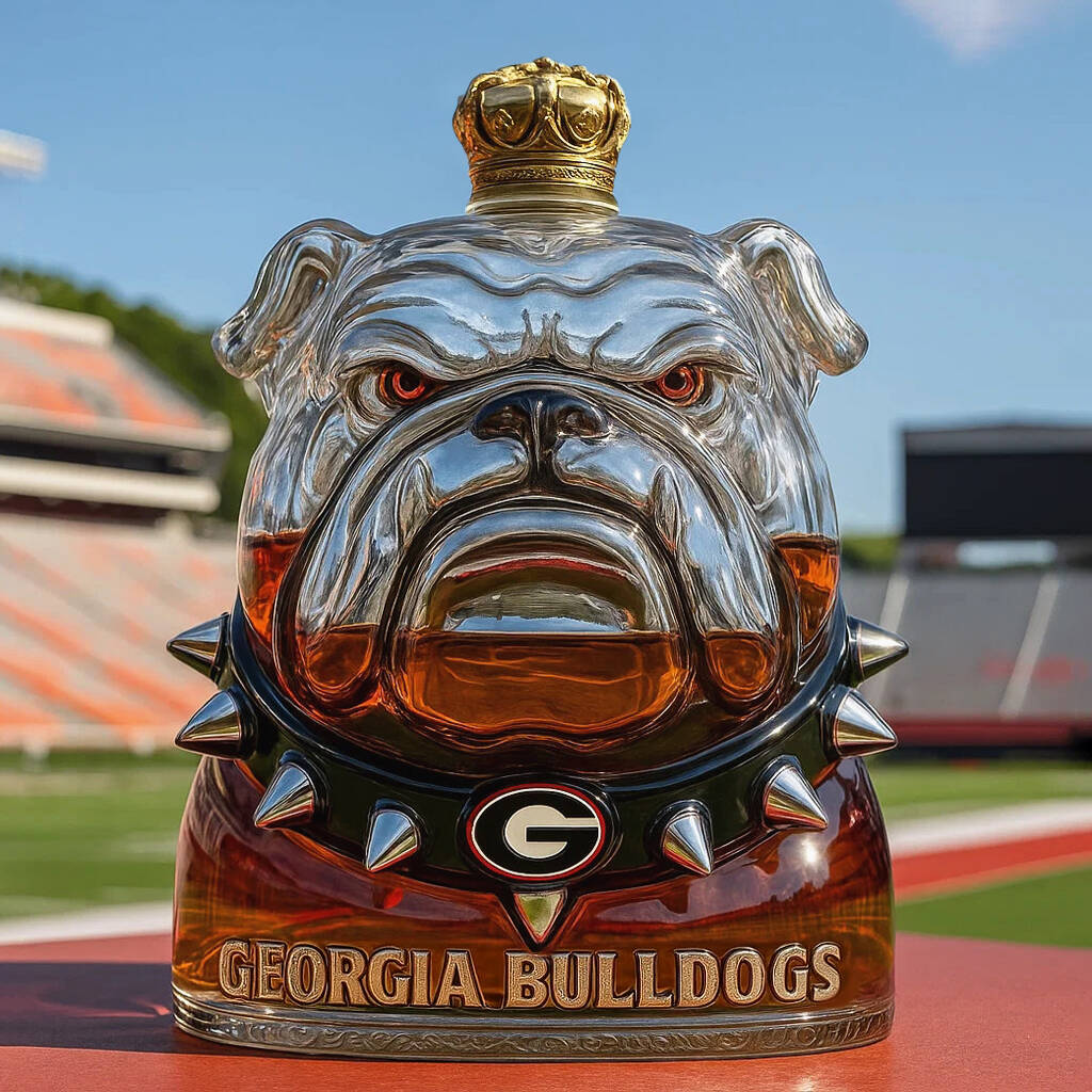 University of Georgia Bulldogs whisky bottle